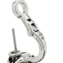 ルイヴィトン LOUIS VUITTON ギャラクシー ダイヤモンド Q06156 ホワイトゴールド K18WG ダイヤモンド ピアス モノグラムフラワー 18K 750 WG スウィング