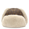 ルイヴィトン LOUIS VUITTON フライトキャップ M70739 モノグラム モノグラムキャンバス ビーバーファー 14037 キャップ ゴールド金具 パイロットキャップ ファーキャップ