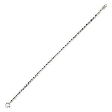 喜平 KIHEI PT1000 17.9cm 3.7g 12面 ダブル Ｗ プラチナシルバー Pt1000 ブレスレット ※ショッピングローン対応していません