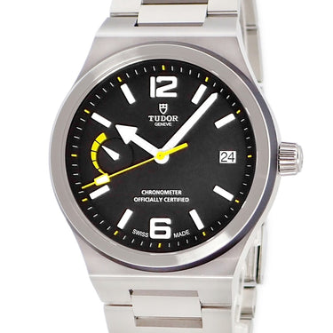 腕時計 チュードル TUDOR ノースフラッグ 91210N I番 自動巻き メンズ 未使用 I番 黒 デイト パワーリザーブインジケーター チューダー