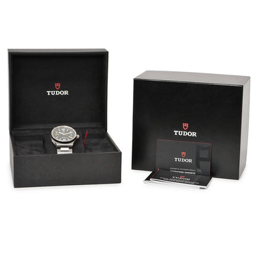腕時計 チュードル TUDOR ノースフラッグ 91210N I番 自動巻き メンズ 未使用 I番 黒 デイト パワーリザーブインジケーター チューダー