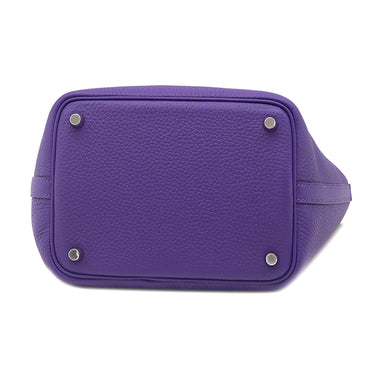 エルメス HERMES ピコタンロック 18 PM パープル トリヨンクレマンス ハンドバッグ シルバー金具 新品 未使用 紫 2026年製