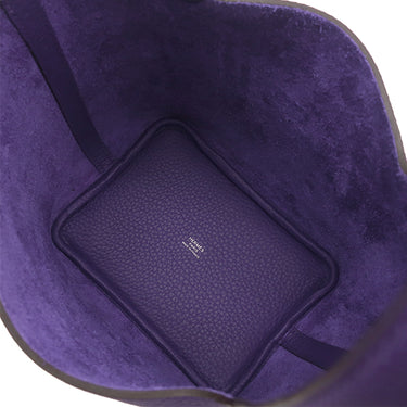 エルメス HERMES ピコタンロック 18 PM パープル トリヨンクレマンス ハンドバッグ シルバー金具 新品 未使用 紫 2026年製