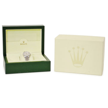 腕時計 ロレックス ROLEX デイトジャスト 68286NG W番 自動巻き メンズ レディース W番 Pt950無垢 プラチナ 純正ダイヤ シェル