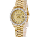 腕時計 ロレックス ROLEX デイトジャスト 26 6913 76番台 自動巻き レディース OH済 76番台 K18YG無垢 純正ダイヤ トリチウム