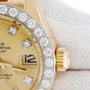 腕時計 ロレックス ROLEX デイトジャスト 26 6913 76番台 自動巻き レディース OH済 76番台 K18YG無垢 純正ダイヤ トリチウム