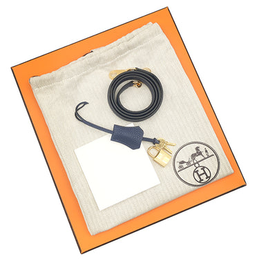 エルメス HERMES ケリー25 内縫い ブルーネイビー トゴ 2WAYバッグ ゴールド金具 青 ハンドバッグ ショルダー