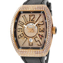 腕時計 フランクミュラー FRANCK MULLER ヴァンガード V45SCDT 自動巻き メンズ K18PG無垢 ダイヤ パヴェ トノー トノウ デイト アラビア