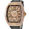 腕時計 フランクミュラー FRANCK MULLER ヴァンガード V45SCDT 自動巻き メンズ K18PG無垢 ダイヤ パヴェ トノー トノウ デイト アラビア