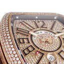 腕時計 フランクミュラー FRANCK MULLER ヴァンガード V45SCDT 自動巻き メンズ K18PG無垢 ダイヤ パヴェ トノー トノウ デイト アラビア
