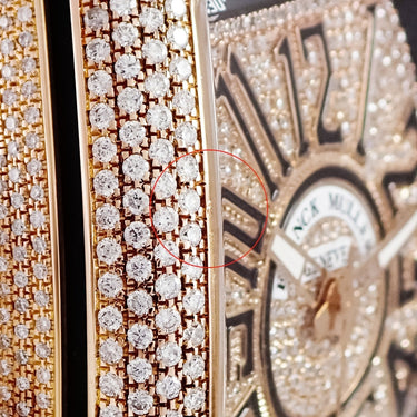 腕時計 フランクミュラー FRANCK MULLER ヴァンガード V45SCDT 自動巻き メンズ K18PG無垢 ダイヤ パヴェ トノー トノウ デイト アラビア