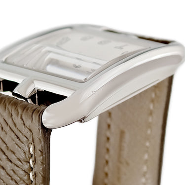 腕時計 エルメス HERMES ケープコッド PM CC1.210 クオーツ レディース スクエア シルバー アラビア