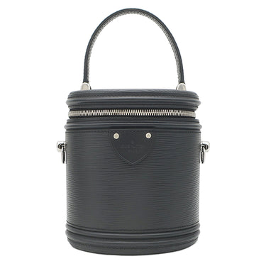 ルイヴィトン LOUIS VUITTON カンヌ M52226 ブラック エピレザー 2WAYバッグ シルバー金具 黒 バニティバッグ ショルダーバッグ 鍵1本欠品