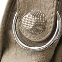 バレンシアガ BALENCIAGA ジャイアント シティ 173084 ベージュ レザー 2WAYバッグ シルバー金具 ハンドバッグ ショルダー 肩掛け ミラー付き