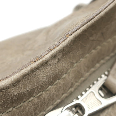 バレンシアガ BALENCIAGA ジャイアント シティ 173084 ベージュ レザー 2WAYバッグ シルバー金具 ハンドバッグ ショルダー 肩掛け ミラー付き