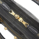 バレンシアガ BALENCIAGA ジャイアント ミニ シティ 309544 ダークグレー レザー 2WAYバッグ ゴールド金具 ハンドバッグ ショルダー ミラー欠品