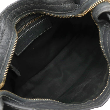 バレンシアガ BALENCIAGA ジャイアント ミニ シティ 309544 ダークグレー レザー 2WAYバッグ ゴールド金具 ハンドバッグ ショルダー ミラー欠品