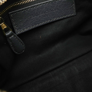 バレンシアガ BALENCIAGA ジャイアント ミニ シティ 309544 ダークグレー レザー 2WAYバッグ ゴールド金具 ハンドバッグ ショルダー ミラー欠品