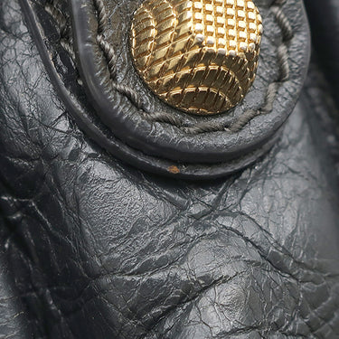 バレンシアガ BALENCIAGA ジャイアント ミニ シティ 309544 ダークグレー レザー 2WAYバッグ ゴールド金具 ハンドバッグ ショルダー ミラー欠品