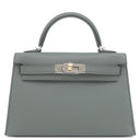 エルメス HERMES ミニケリードゥ 外縫い ヴェールアマンド ヴォーエプソン 2WAYバッグ シルバー金具 エクトラム金具 2025年製