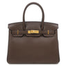 エルメス HERMES バーキン30 カフェ トリヨンクレマンス ハンドバッグ ゴールド金具 茶