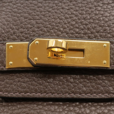 エルメス HERMES バーキン30 カフェ トリヨンクレマンス ハンドバッグ ゴールド金具 茶