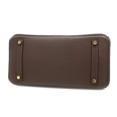 エルメス HERMES バーキン30 カフェ トリヨンクレマンス ハンドバッグ ゴールド金具 茶