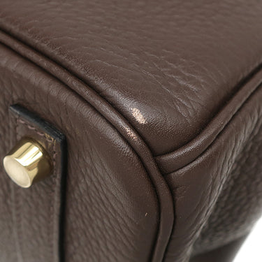 エルメス HERMES バーキン30 カフェ トリヨンクレマンス ハンドバッグ ゴールド金具 茶