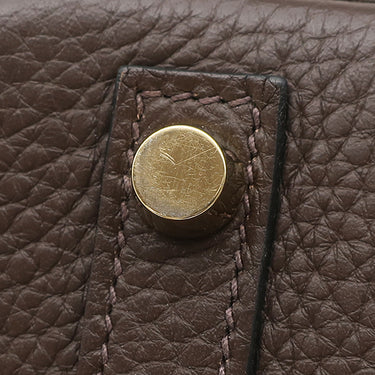 エルメス HERMES バーキン30 カフェ トリヨンクレマンス ハンドバッグ ゴールド金具 茶