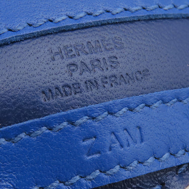 エルメス HERMES ジージー サバンナ ブルーサフィール×ブルーフランス×モーヴシルヴェストル アニョーミロ バッグチャーム シマウマ