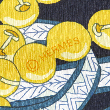 エルメス HERMES ロサンジュ ブラック×ルージュ×オレンジ シルク ストール 【DAME DE COEUR/ハートのクイーン】