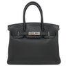 エルメス HERMES バーキン30 ブラック トリヨンクレマンス ハンドバッグ シルバー金具 黒