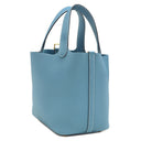 エルメス HERMES ピコタンロック 18 PM ニューブルージーン トリヨンクレマンス ハンドバッグ ゴールド金具 新品 未使用 水色 2025年製