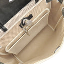 エルメス HERMES エールバッグPM 31 ブラック×ナチュラル トワルオフィシエ トワルアッシュ ヴァッシュハンター ショルダーバッグ シルバー金具 トワルGM