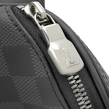 ルイヴィトン LOUIS VUITTON バムバッグ エピ×ダミエ M56610 グラフィット エピレザー ダミエグラフィットキャンバス ボディバッグ シルバー金具 黒 青 白 ライン