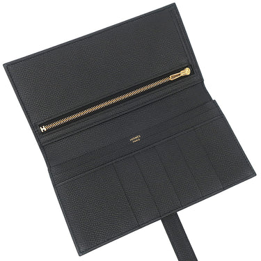 エルメス HERMES ベアンスフレ ブラック ヴォーエプソン 長財布 ゴールド金具 新品 未使用 黒 2026年製