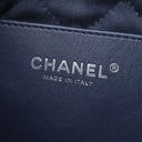 シャネル CHANEL CHANEL 22 ホーボーバッグ ミニ ブルー デニム 2WAYバッグ マットシルバー金具 デニム