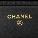 シャネル CHANEL ボーイシャネル ブラック キャビアスキン チェーンウォレット ヴィンテージ金具 黒 チェーンショルダー