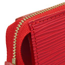 ルイヴィトン LOUIS VUITTON ポシェット アクセソワール M52957 カスティリアンレッド エピレザー アクセサリーポーチ ゴールド金具 赤 ミニバッグ