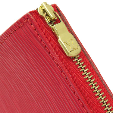 ルイヴィトン LOUIS VUITTON ポシェット アクセソワール M52957 カスティリアンレッド エピレザー アクセサリーポーチ ゴールド金具 赤 ミニバッグ