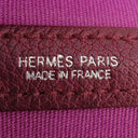 エルメス HERMES ガーデンパーティーTPM 30 ルージュアンペリアル トワルオフィシエ ブッフル トートバッグ シルバー金具 赤