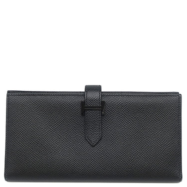 エルメス HERMES ベアンスフレ モノクローム ブラック ヴォーエプソン 長財布 ブラック金具 黒 ソーブラック