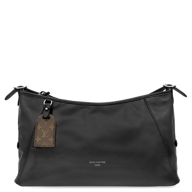 ルイヴィトン LOUIS VUITTON キャリーオール EW M13986 ブラック ラムスキン ショルダーバッグ シルバー金具 黒