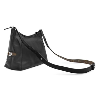 ルイヴィトン LOUIS VUITTON キャリーオール EW M13986 ブラック ラムスキン ショルダーバッグ シルバー金具 黒