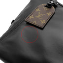 ルイヴィトン LOUIS VUITTON キャリーオール EW M13986 ブラック ラムスキン ショルダーバッグ シルバー金具 黒