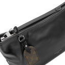 ルイヴィトン LOUIS VUITTON キャリーオール EW M13986 ブラック ラムスキン ショルダーバッグ シルバー金具 黒