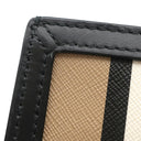 バーバリー BURBERRY ノース サウス ブックトート 8078436 アーカイブベージュ PVC レザー トートバッグ ゴールド金具 ストライプ