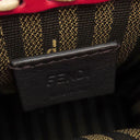 フェンディ FENDI サンシャイン ショッパー ミニ 8BS051 レッド×アイボリー レザー 2WAYバッグ ゴールド金具 ロゴ ショルダー ミニトート