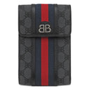 バレンシアガ BALENCIAGA BALENCIAGA × GUCCI ザ ハッカー プロジェクト 680130 ブラック キャンバス レザー ショルダーバッグ シルバー金具 グッチコラボ