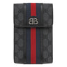 バレンシアガ BALENCIAGA BALENCIAGA × GUCCI ザ ハッカー プロジェクト 680130 ブラック キャンバス レザー ショルダーバッグ シルバー金具 グッチコラボ